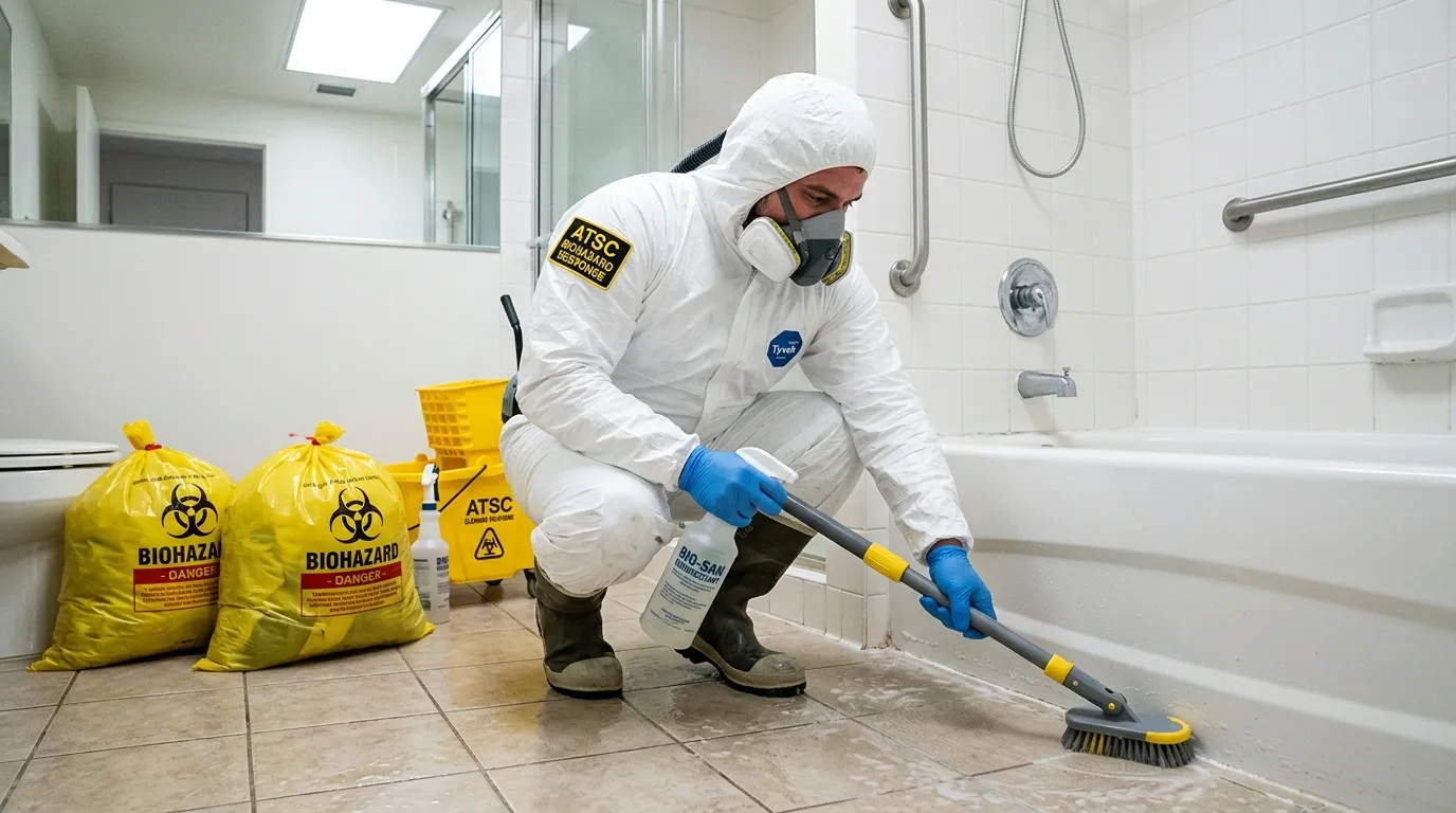 Decontamination equipment deployed for Blood Cleanup in Seaford